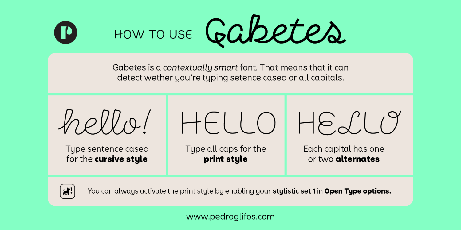 Gabetes Font Poster #1