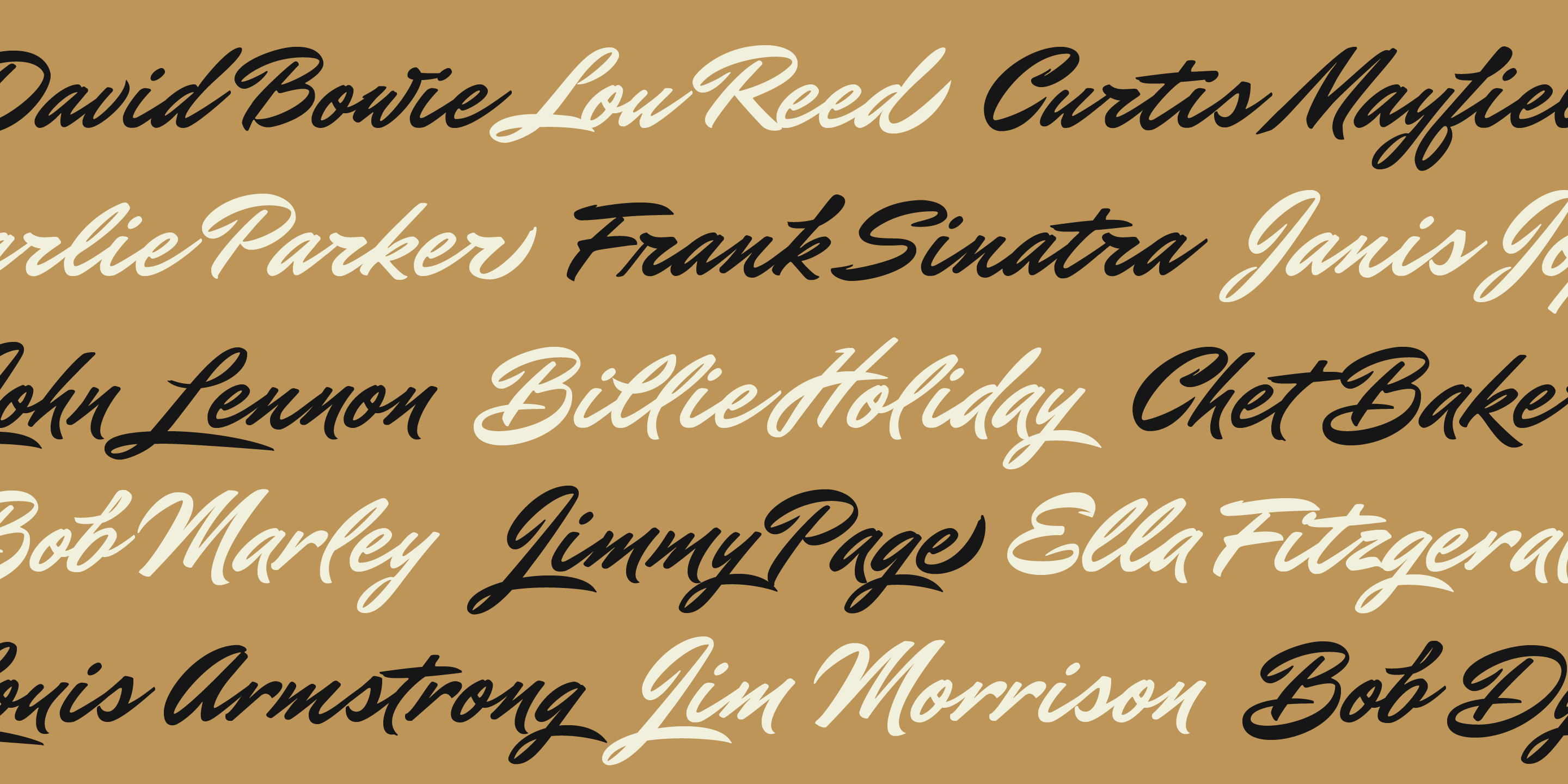 Mr Dafoe Font Poster #1