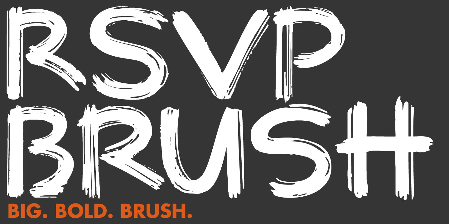 RSVP Brush Poster