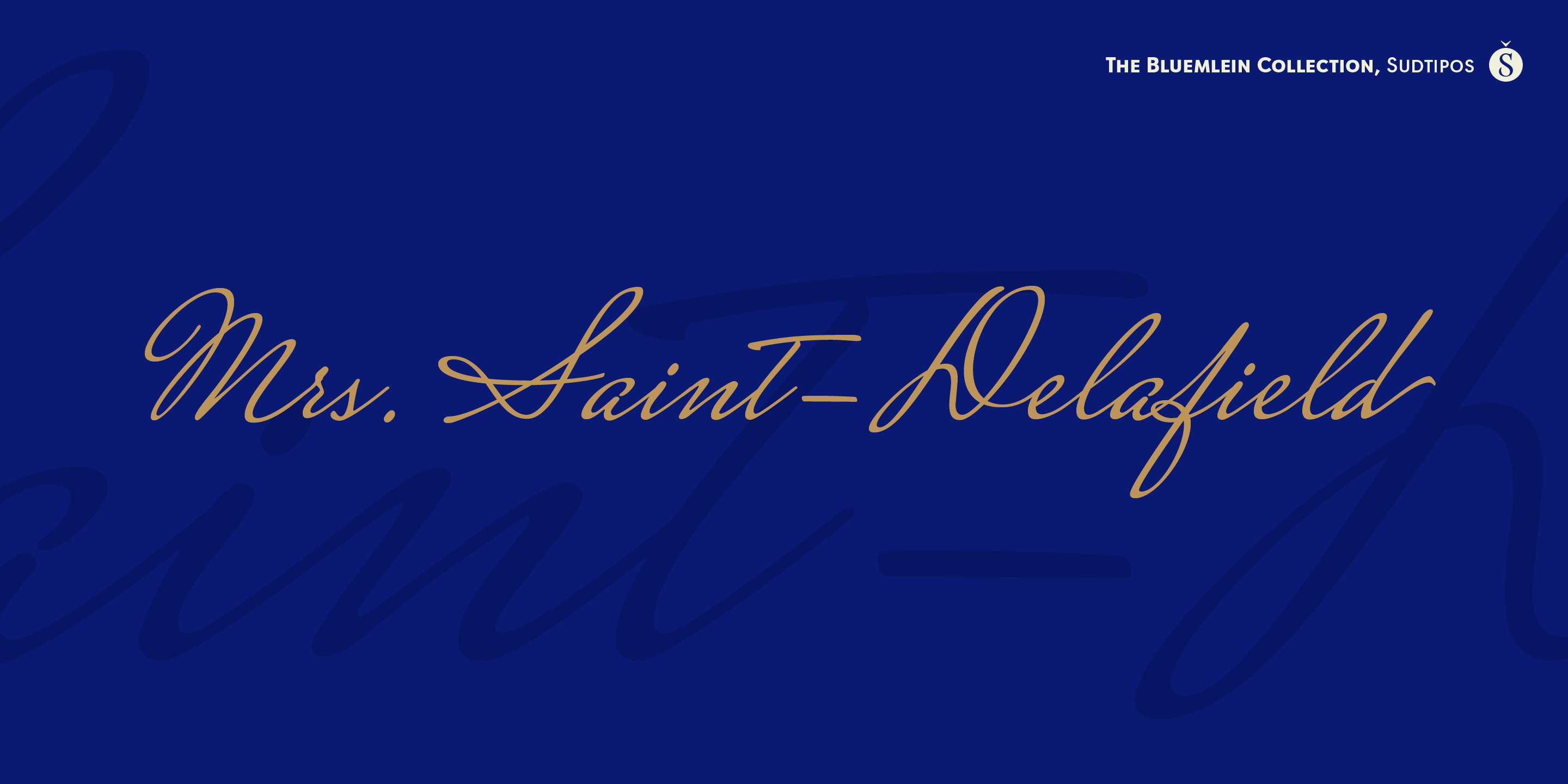 Mrs Saint-Delafield Font Poster #1