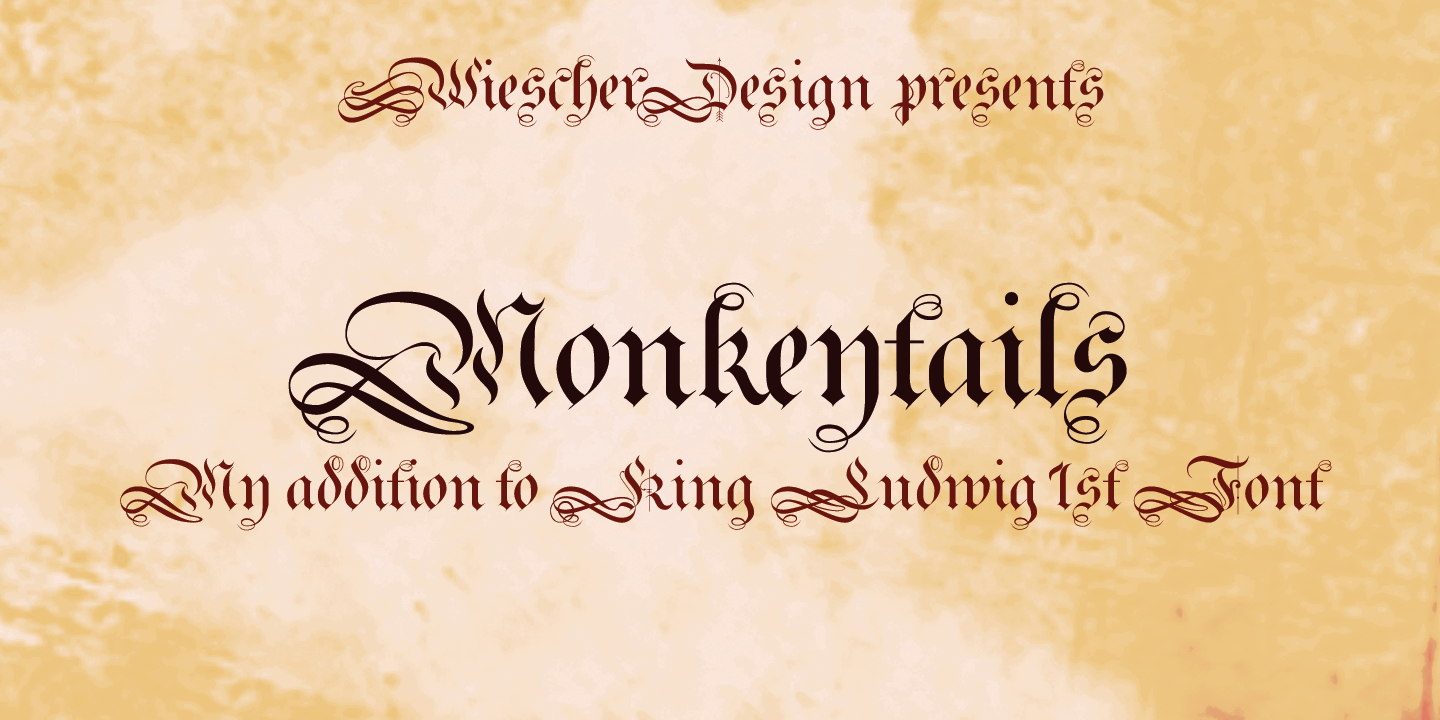 Monkeytails Font Poster #1