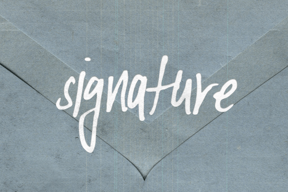YWFT Signature Light Font Poster #1