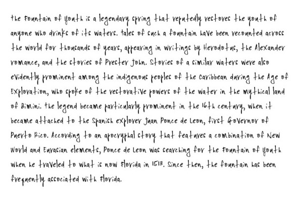 YWFT Signature Light Font Poster #1