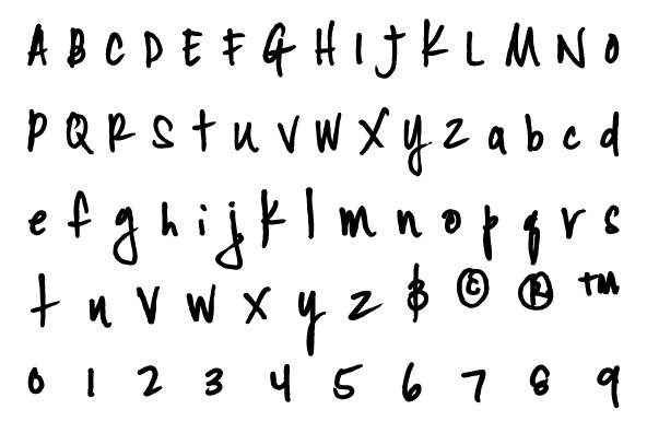 YWFT Signature Light Font Poster #1