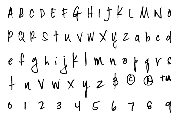 YWFT Signature Light Font Poster #1
