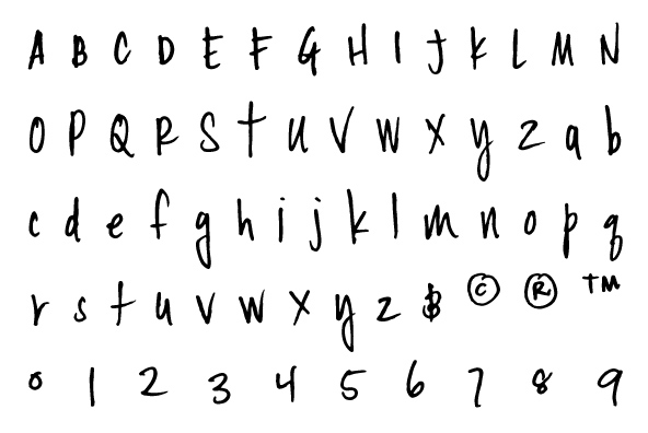 YWFT Signature Light Font Poster #1