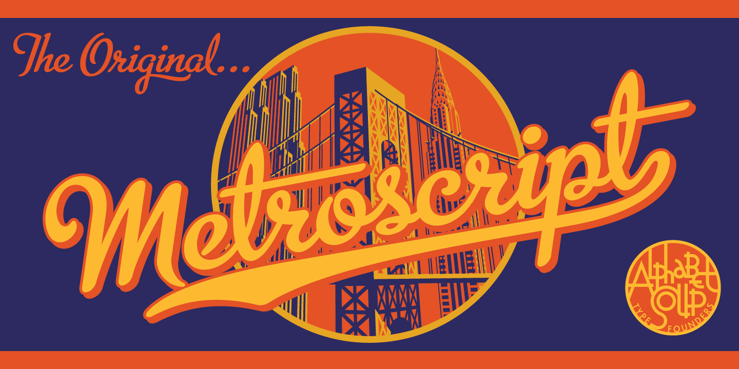 Metroscript Font Poster #1