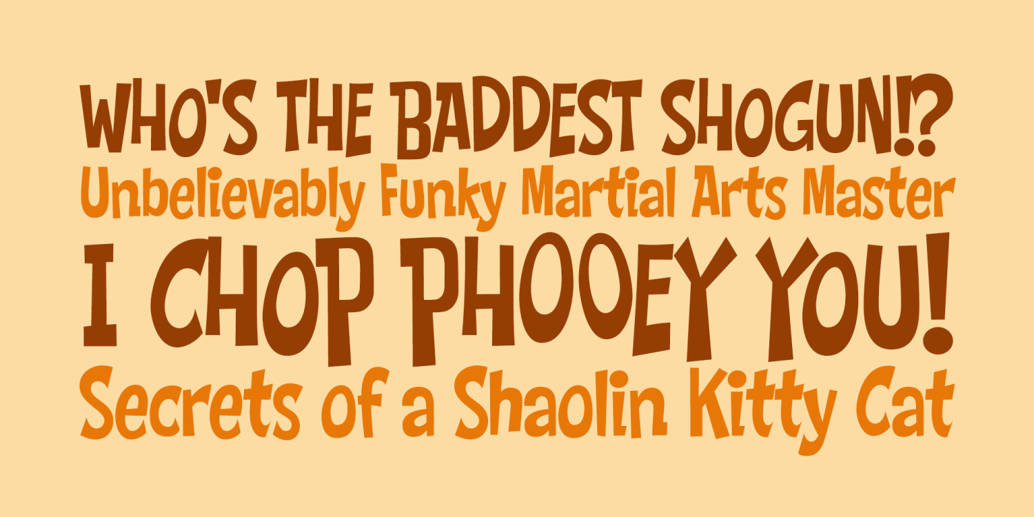 Chop Phooey PB Font Poster #1