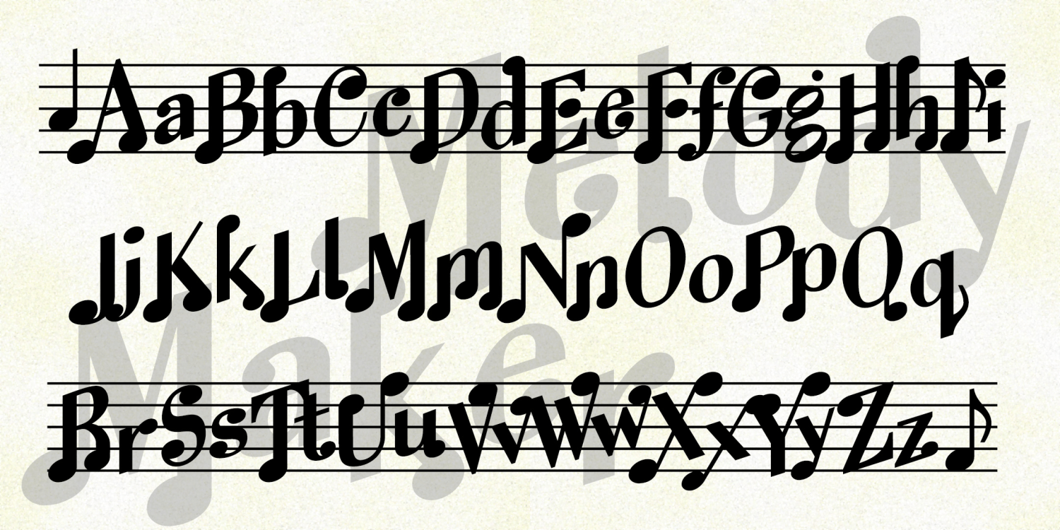 Melody Maker Font Family Poster