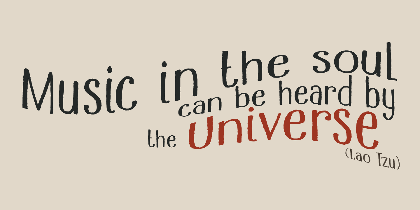 Mandolin Font Poster #1