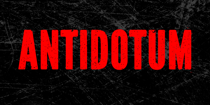 Antidotum Font Poster #1