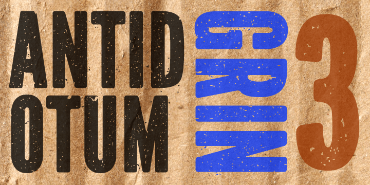 Antidotum Font Poster #1