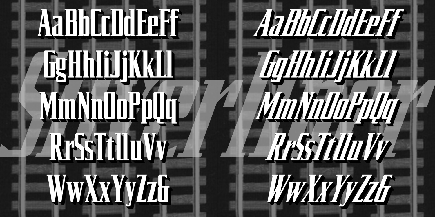 Silverliner Font Family Poster
