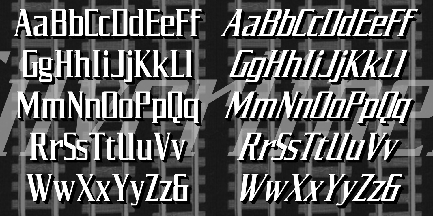 Silverliner Font Poster #2