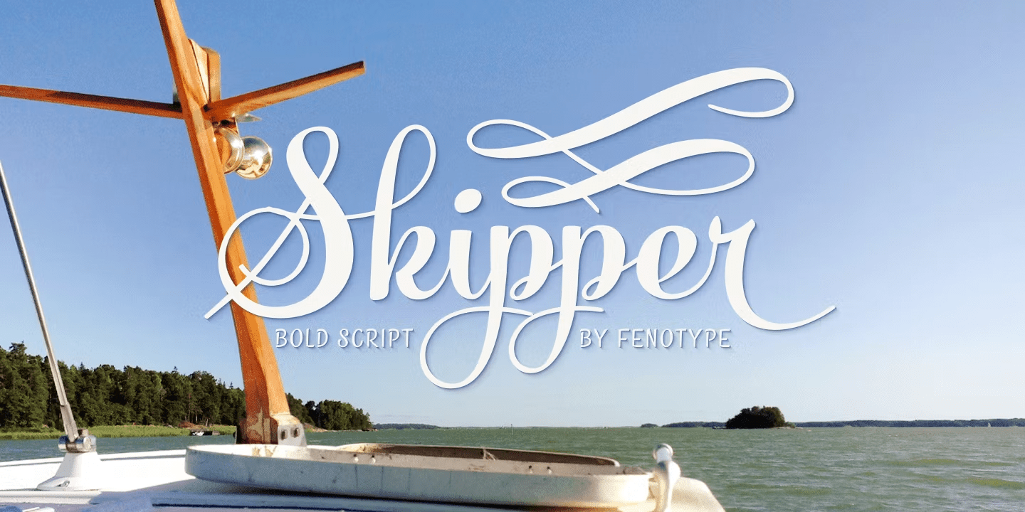 Skipper Font Poster #1