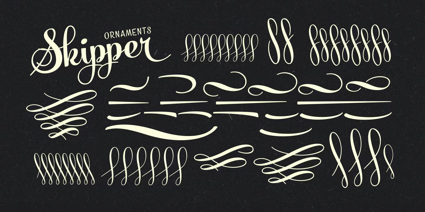 Skipper Font Poster #1