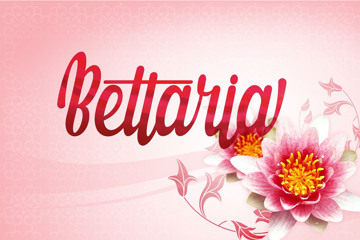 Bettaria Script Poster