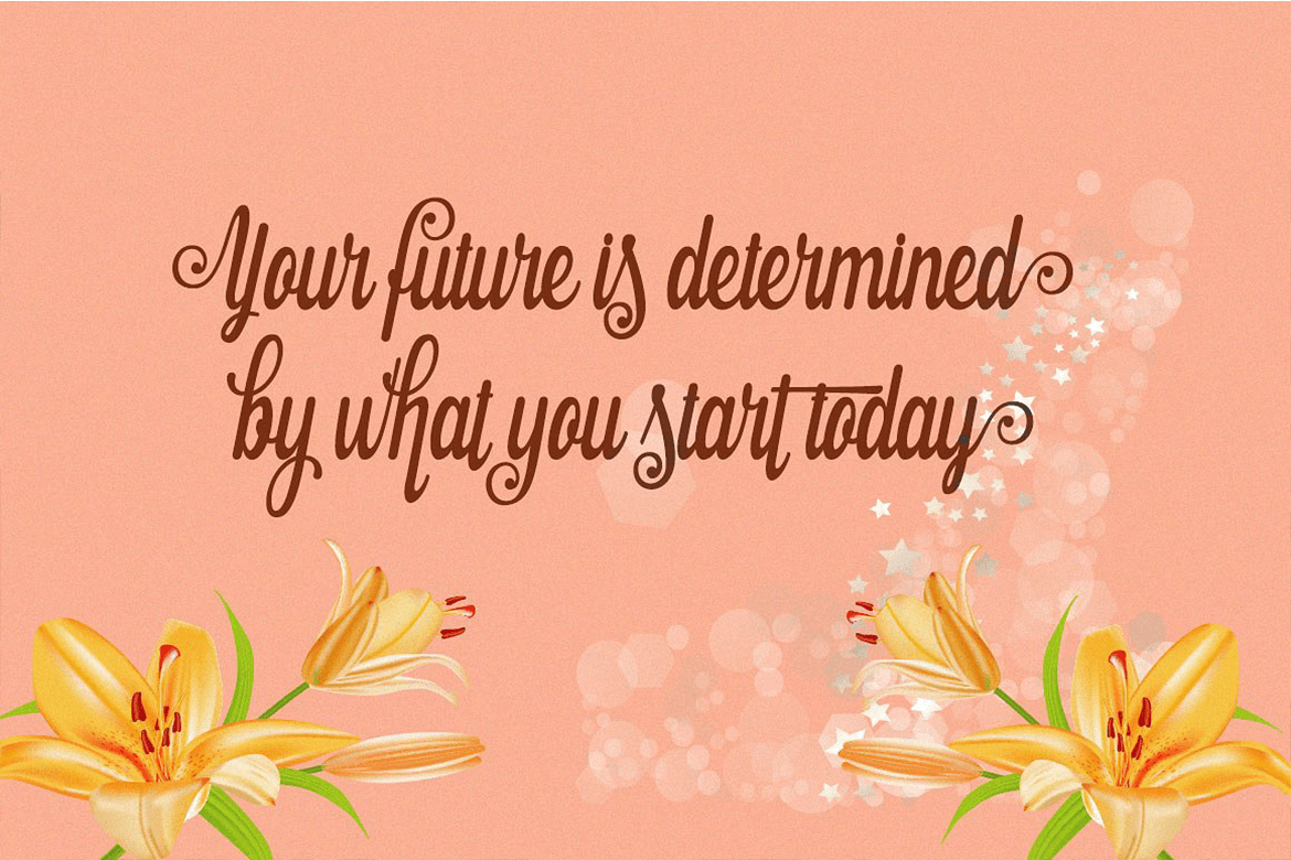 Bettaria Script Font Poster #4