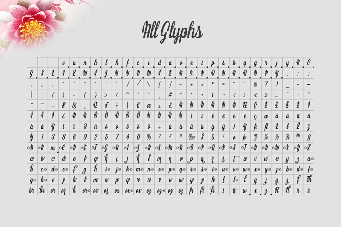 Bettaria Script Font Poster #6