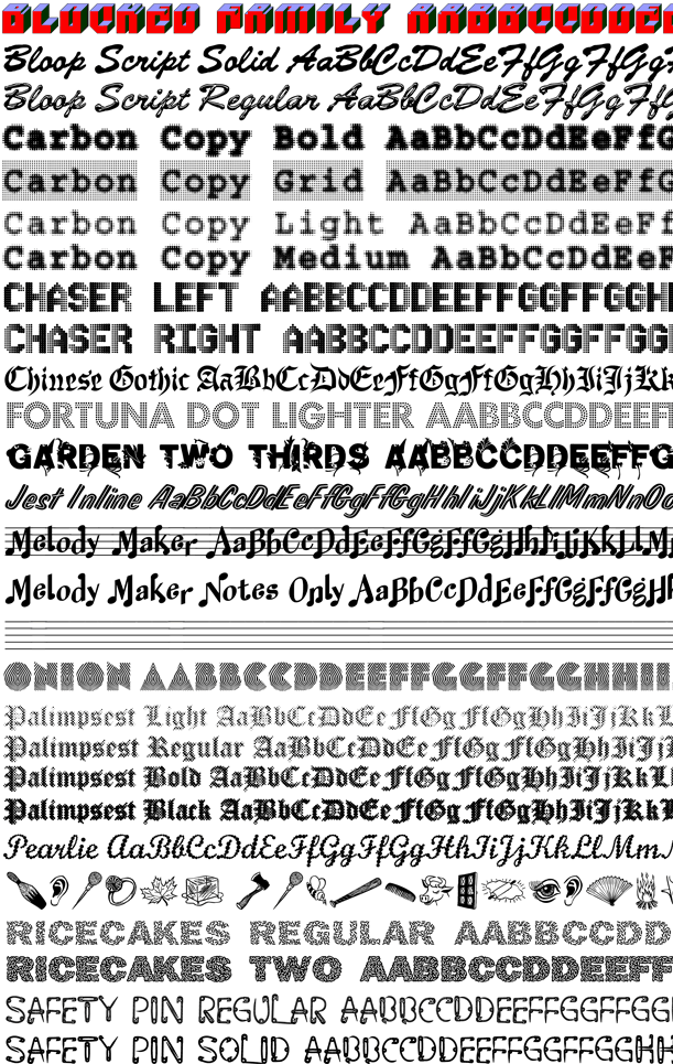 Harold's Novelty Pack Font Poster #1