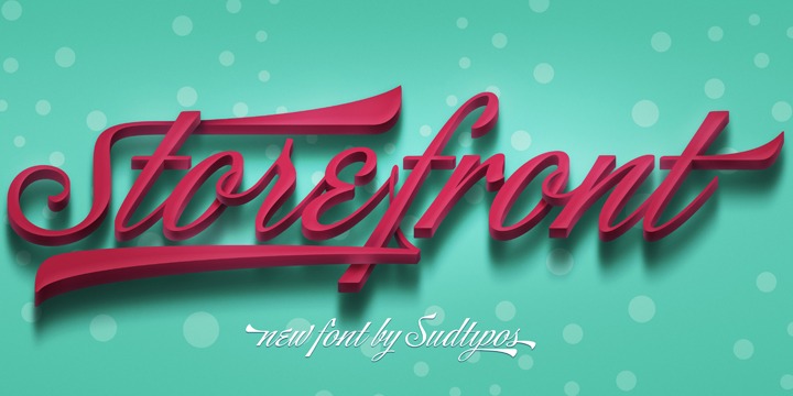 Storefront Pro Font Poster