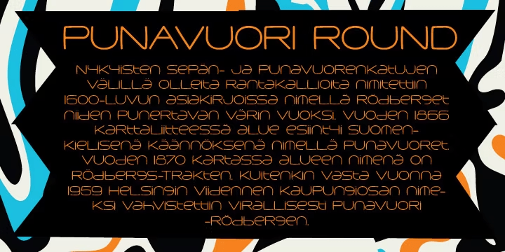 Punavuori Font Poster #1