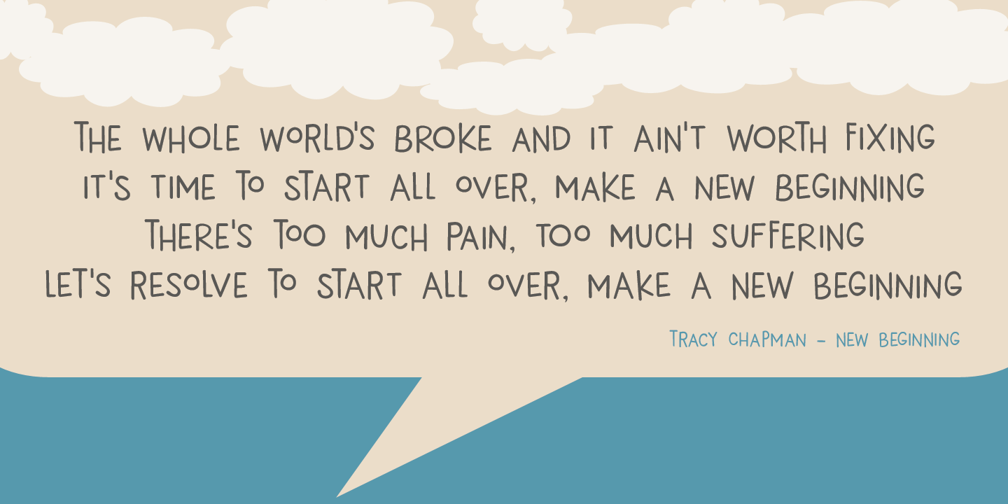 New Beginnings Font Poster #1