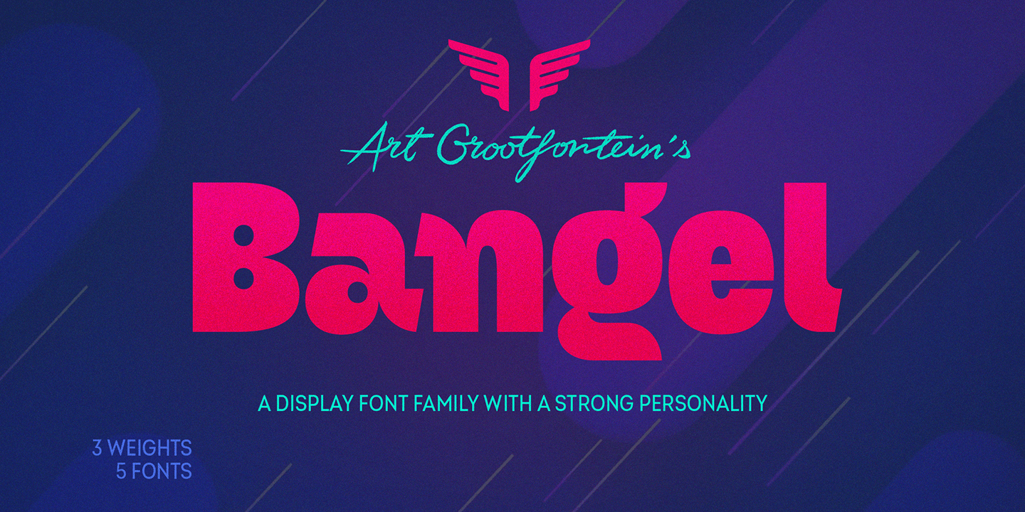 Bangel Font Poster