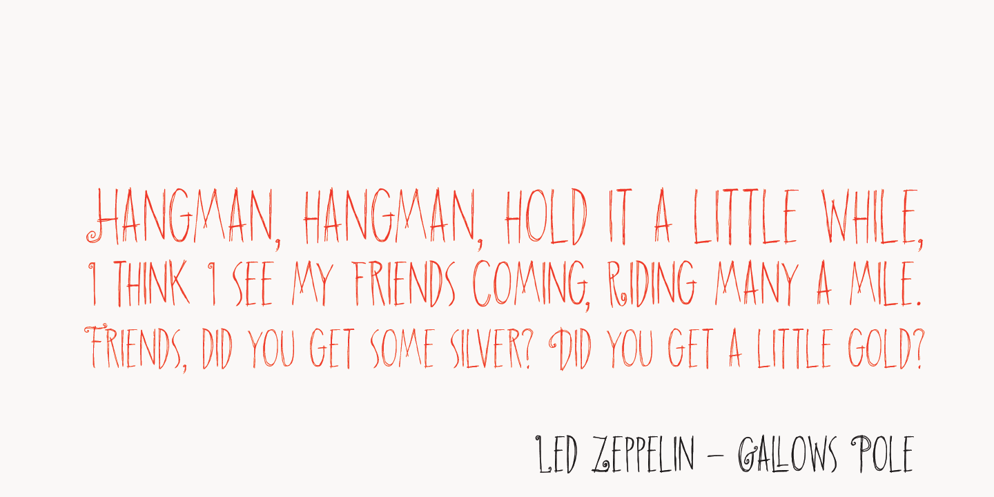 Hangman's Delight Font Poster #1