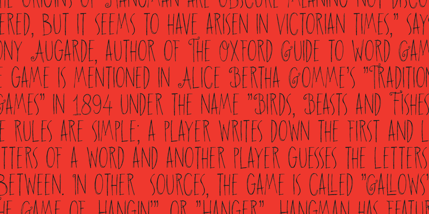 Hangman's Delight Font Poster #1