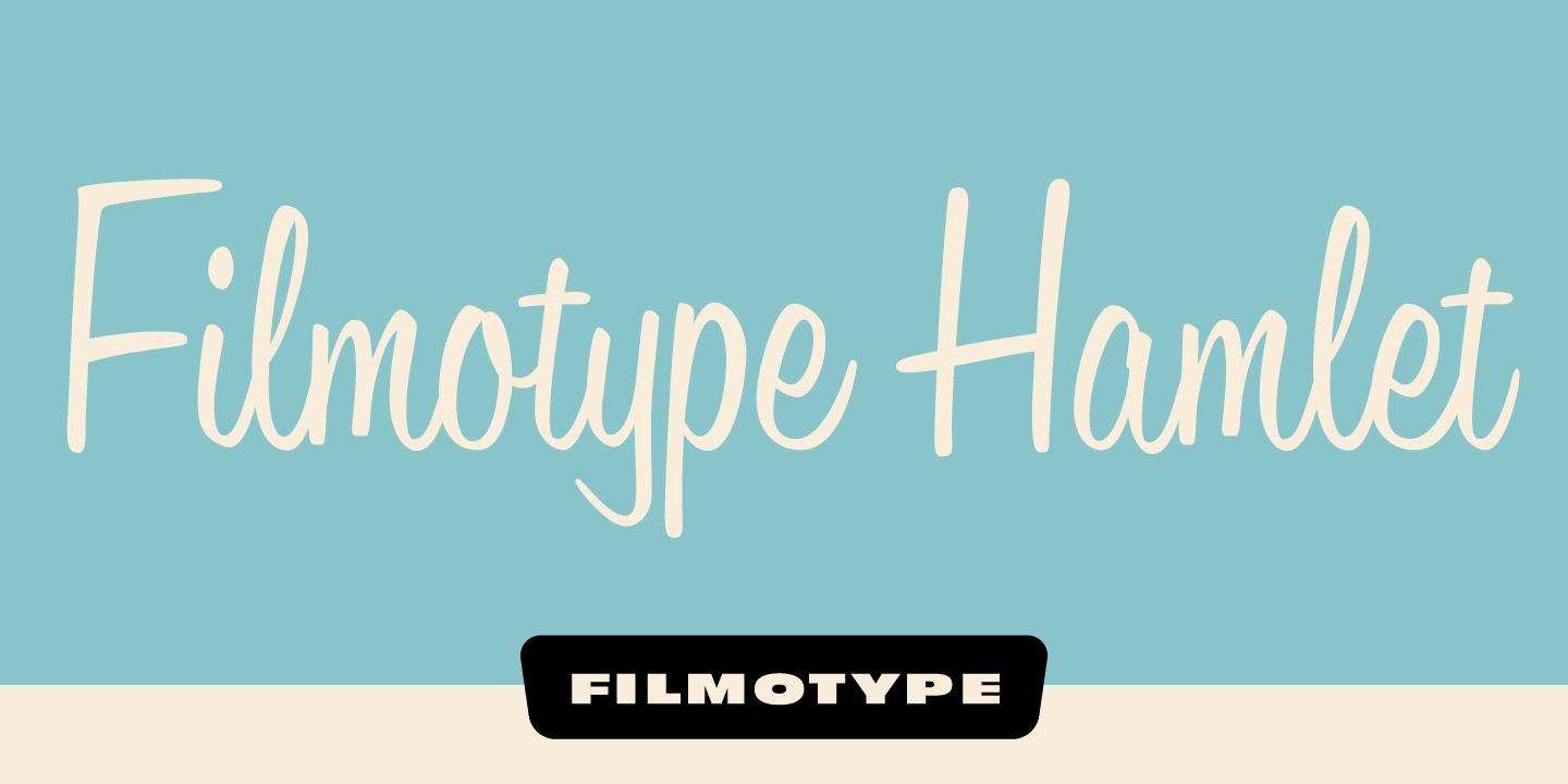 Filmotype Hamlet Font Poster #1