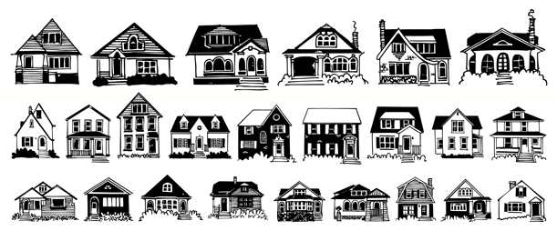 House Doodles Poster