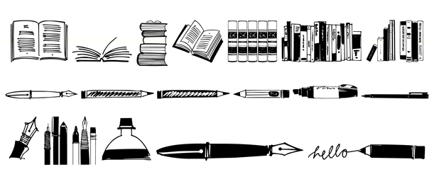 Reading & Writing Doodles Poster