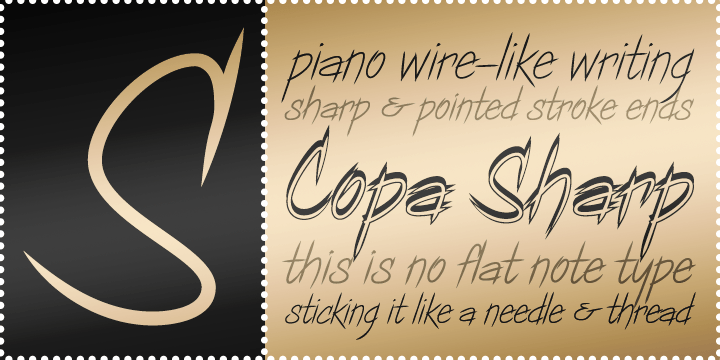 Copa Sharp BTN Font Family Poster
