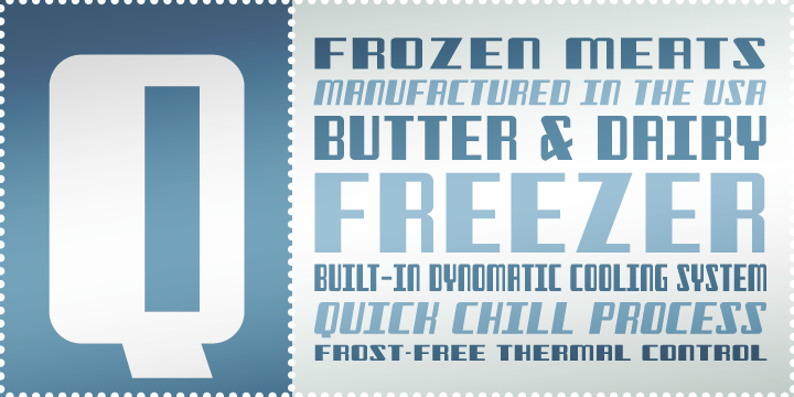 Freezer BTN Font Poster #1