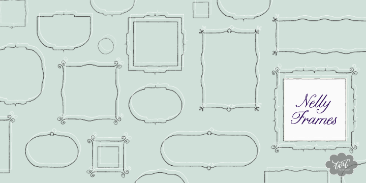 Nelly Frames Font Poster #1