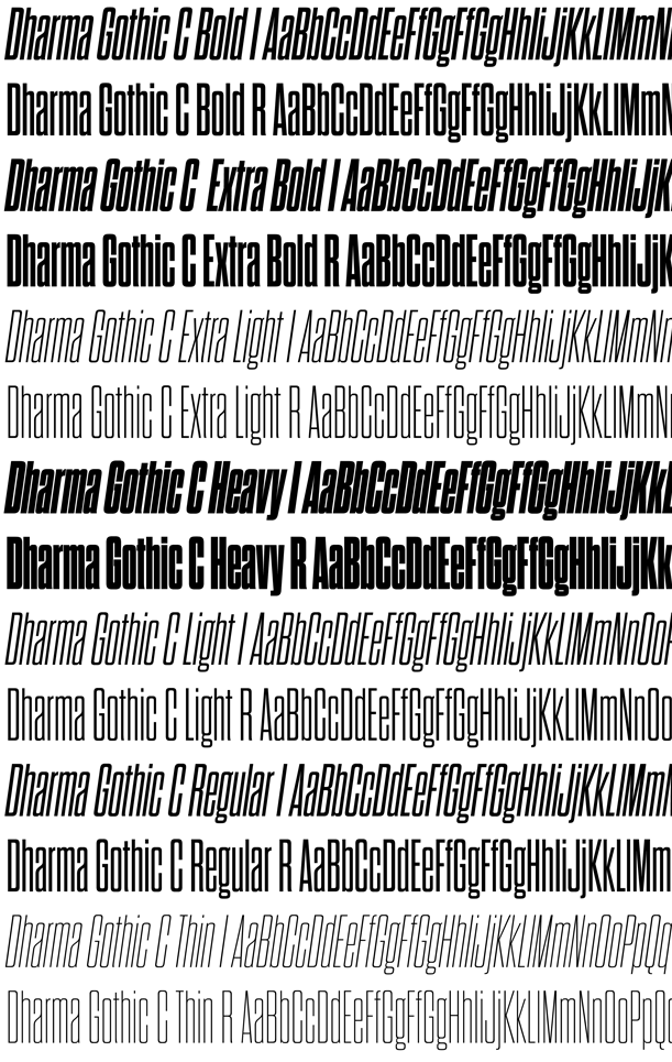 Dharma Gothic C Font Poster #1