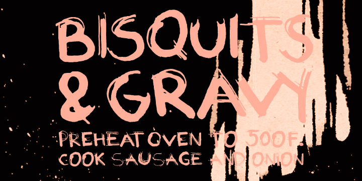 Biscuits And Gravy Font Family Poster