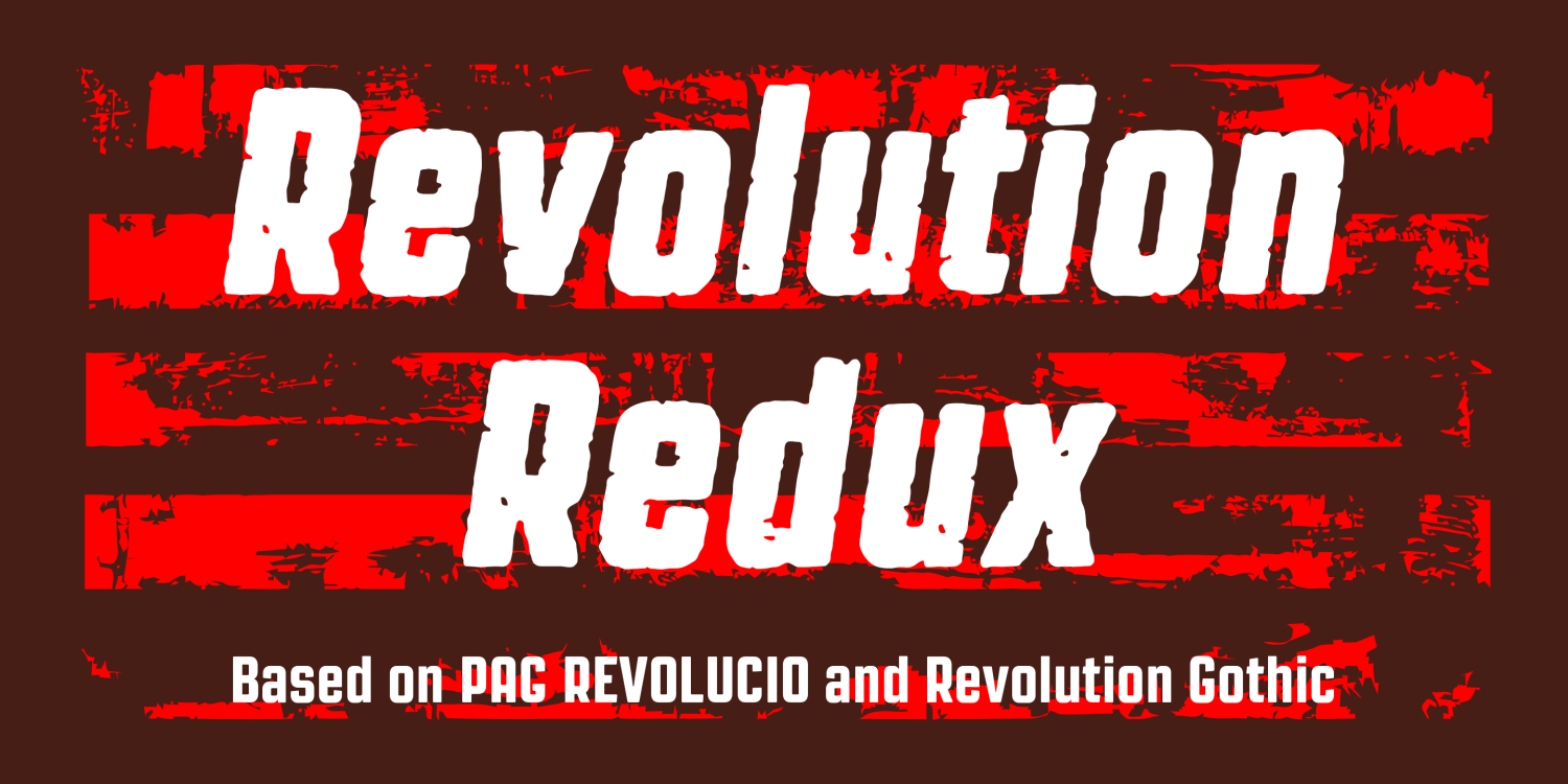 Revolution Gothic P Font Poster #12