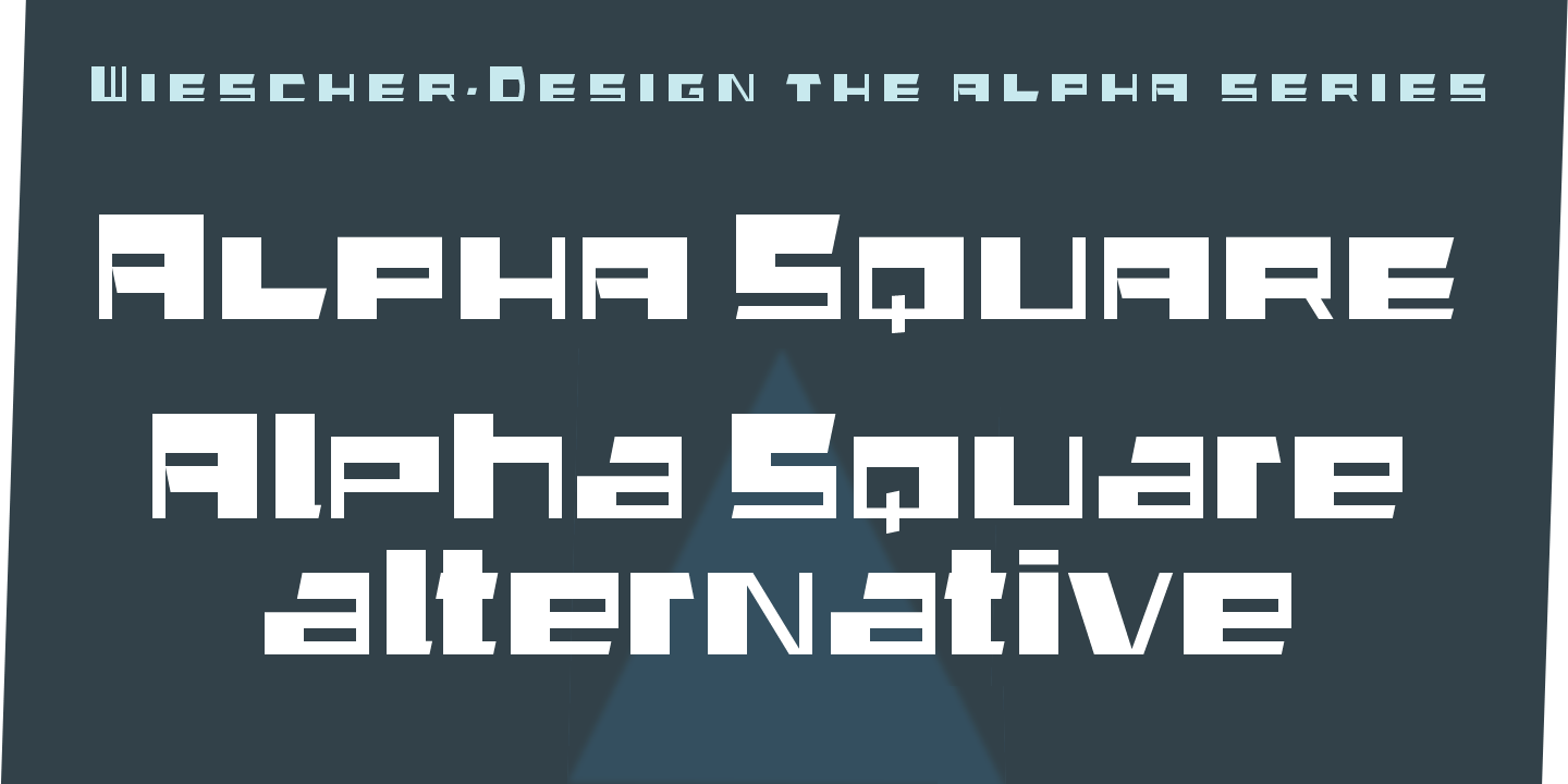 Alpha Square Poster