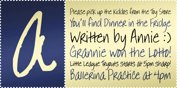 Annie BTN Font Family Poster