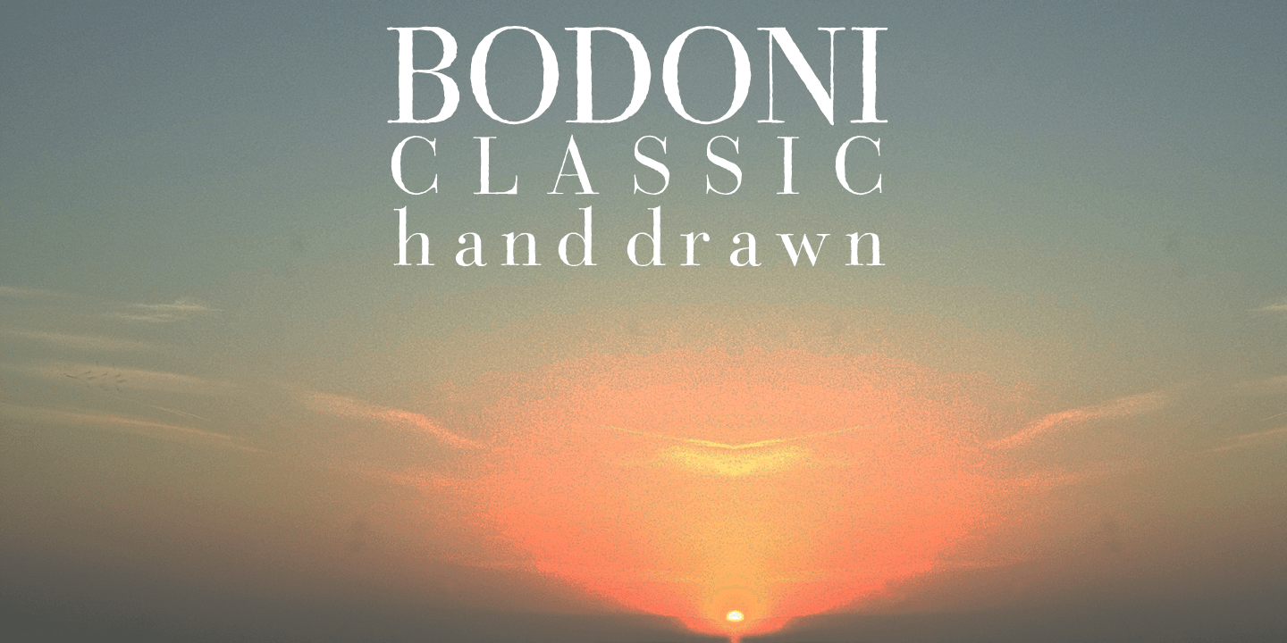 Bodoni Classic Hand Font Poster #1