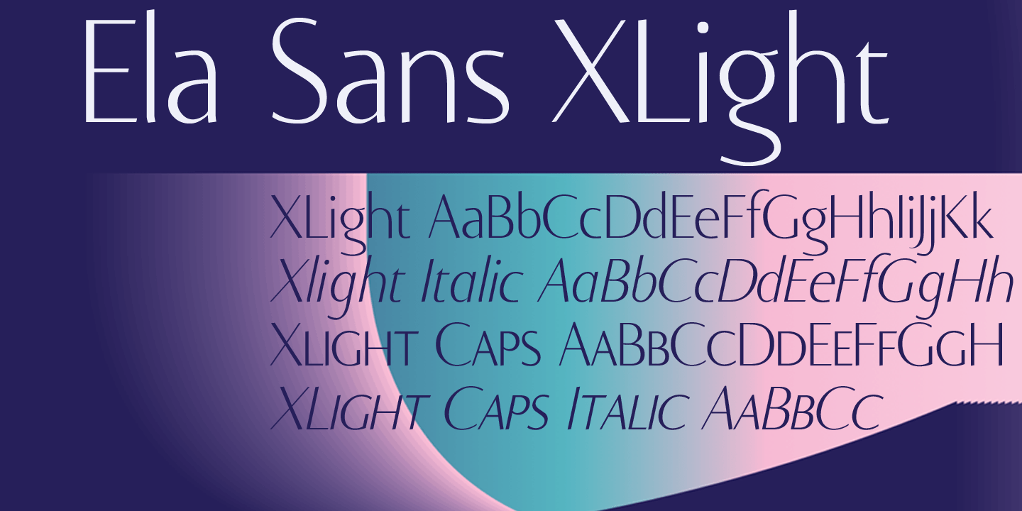 Ela Sans Font Poster #1