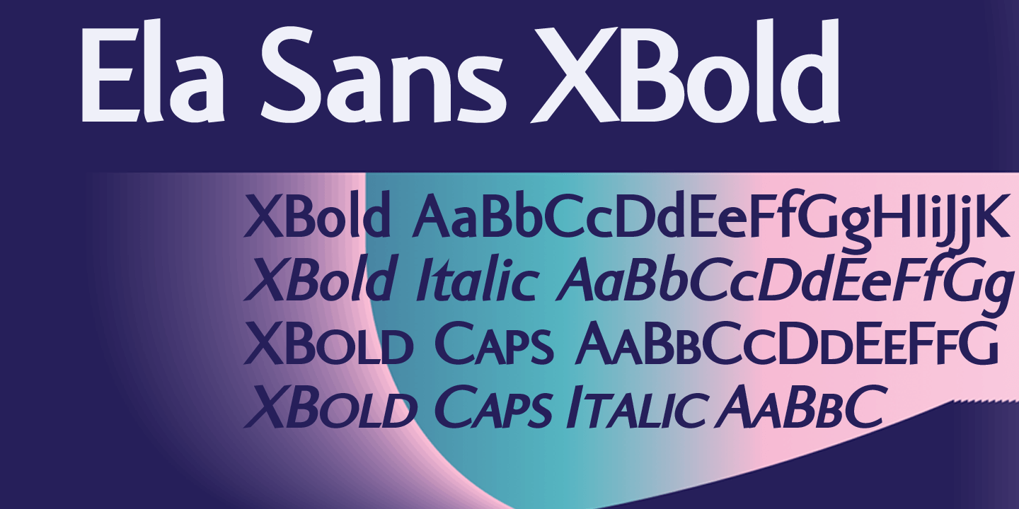 Ela Sans Font Poster #1