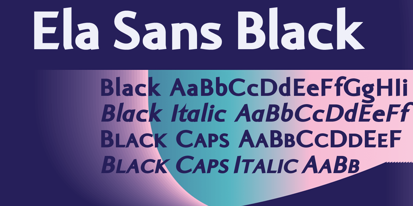 Ela Sans Font Poster #1