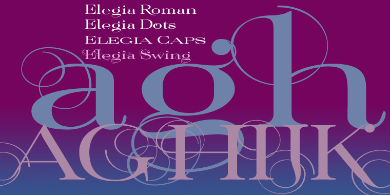Elegia Font Poster #1