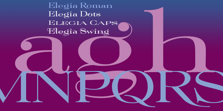 Elegia Font Poster #1