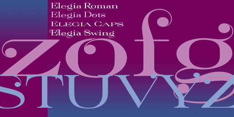 Elegia Font Poster #1