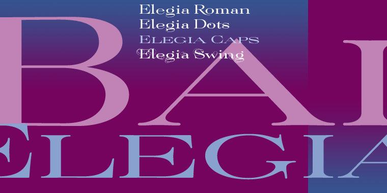 Elegia Font Poster #1