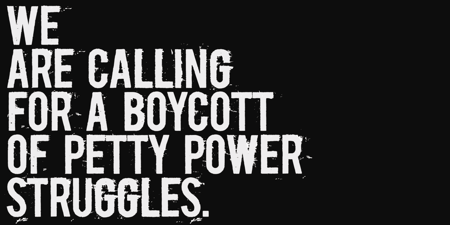 Boycott Font Poster #1